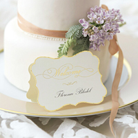 Rochelle ロシェル(ゴールドライン) 席札 1シート4名様分